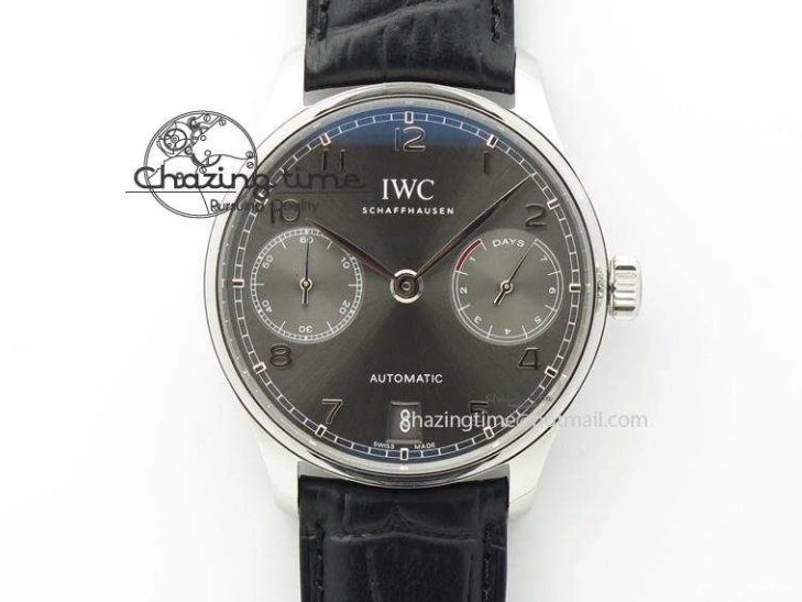 MIROTIME 0227 Seasonal Portuguese Tourbillon IW5463 SS ZF Best Edition Blue Dial on Black Leather Strap 7171